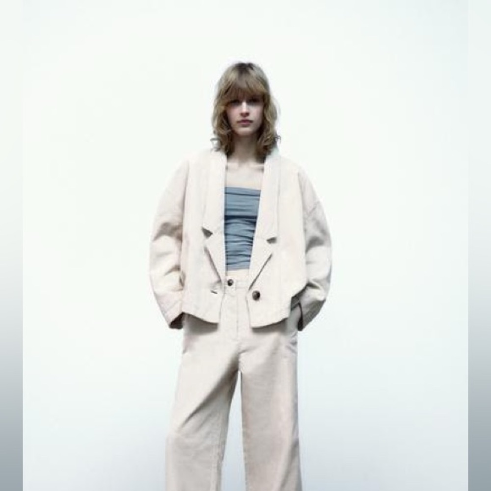 Oversized corduroy blazer
